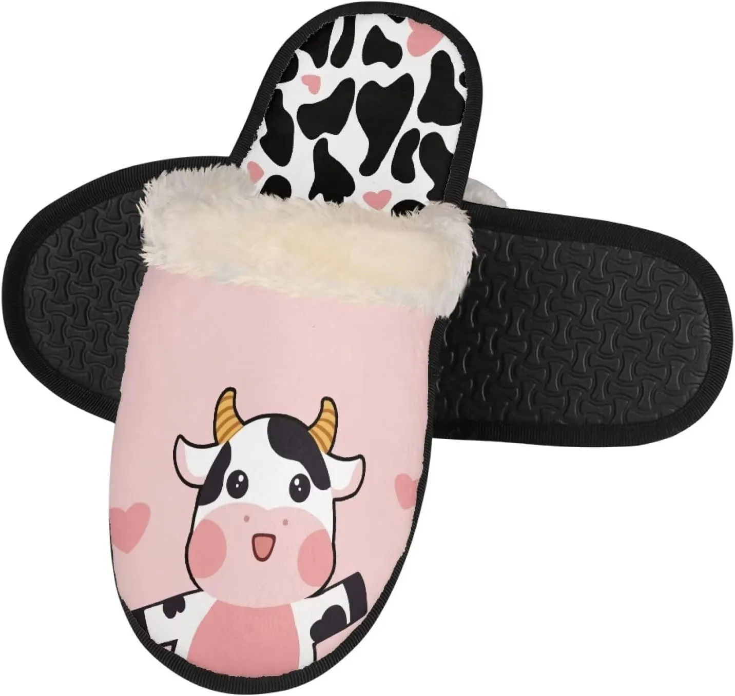 Fall Fuzzy Slippers for Man Anti-Skid Slippers for Women Indoor Fluffy Ultra Soft House Slippers for Autumn Winter