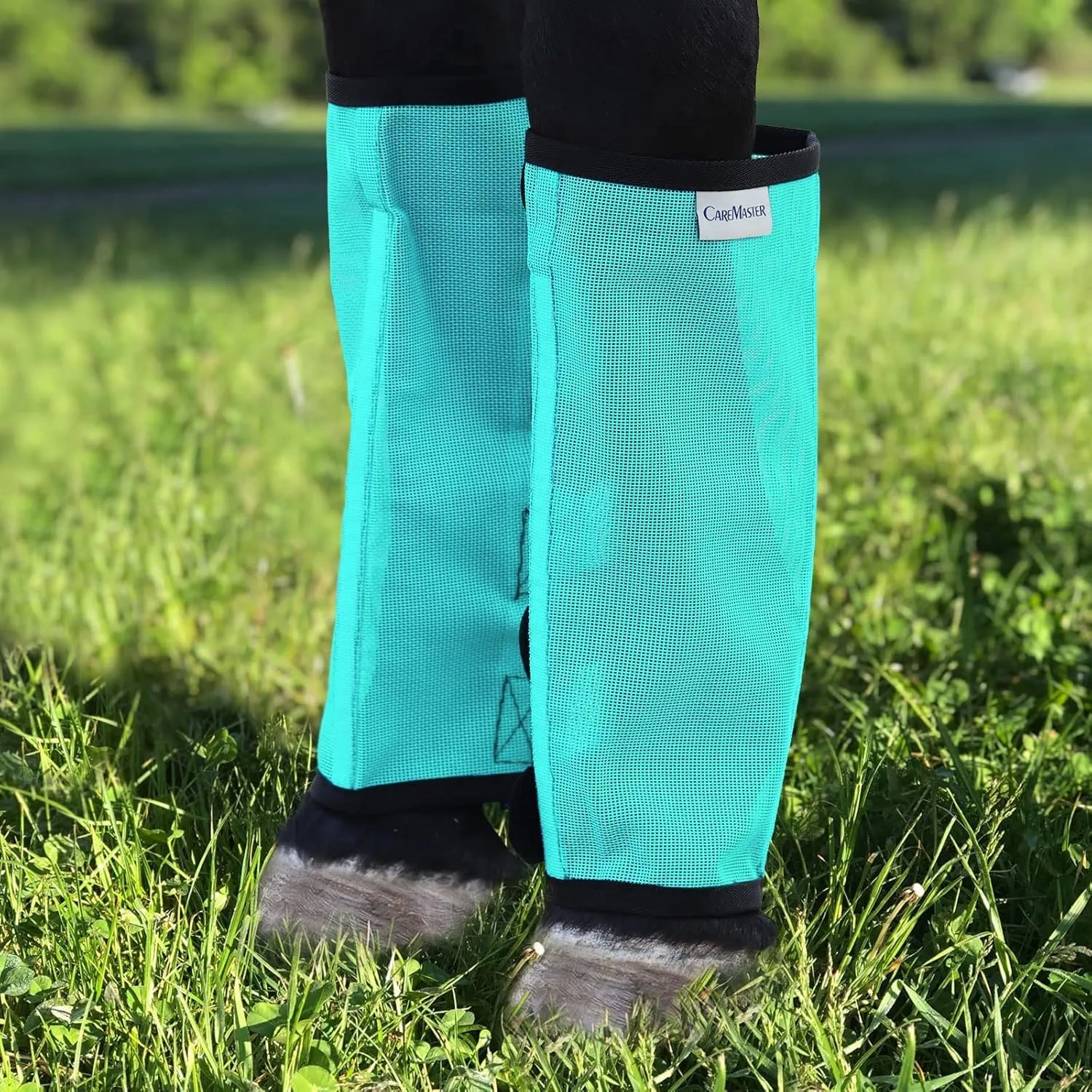 Fine Mesh Fly Boots Loose Fitting & Non-Slip Horse Fly Leggings No More Horsefly Nuisance Greatly Reduce Stomping Breathable with Natural Air Flow (Set of 4)