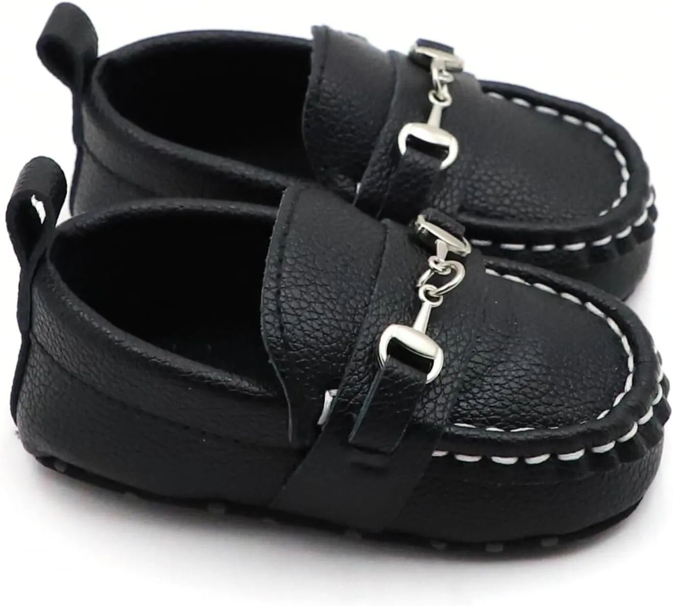 First Walking Shoes for Baby Boys Delightful Solid Color Slip-On Loafers, Lightweight, Non-Slip Flat