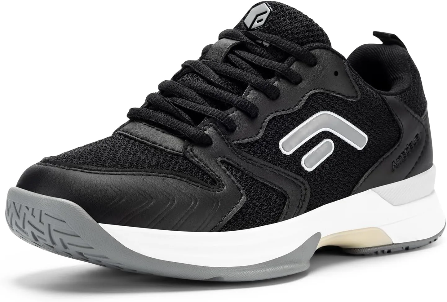 FitVille Wide Pickleball Shoes for Women Outdoor Court Lightweight Tennis Shoes Womens Ultra Cushioning Court Shoes with Arch Support & Wide Toe Box