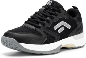 FitVille Wide Pickleball Shoes for Women Outdoor Court Lightweight Tennis Shoes Womens Ultra Cushioning Court Shoes with Arch Support & Wide Toe Box