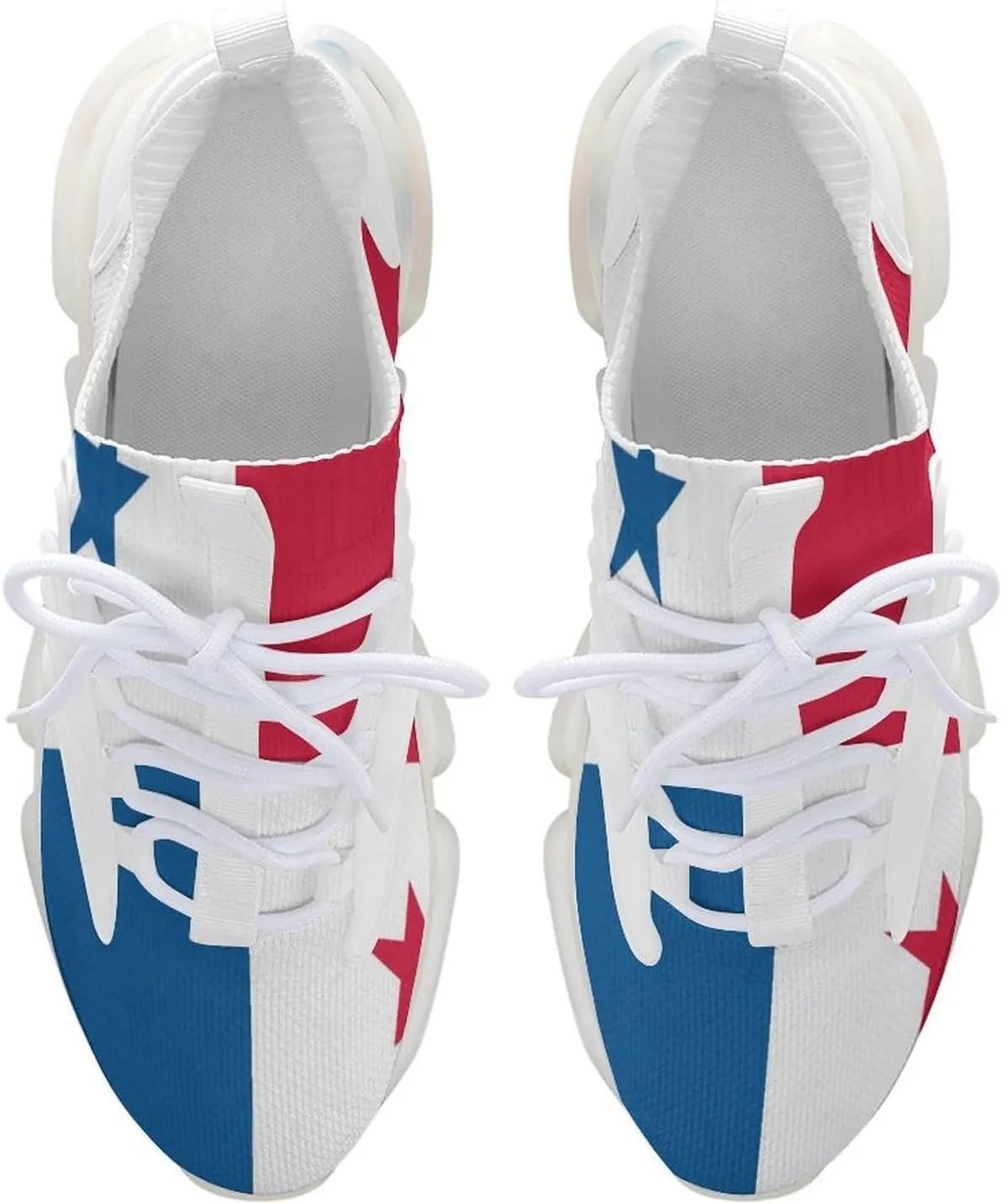 Flag of Panama Comfortable Running Shoes for Men Quick Dry Non-Slip Tennis Gym Sneakers