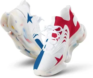 Flag of Panama Comfortable Running Shoes for Men Quick Dry Non-Slip Tennis Gym Sneakers