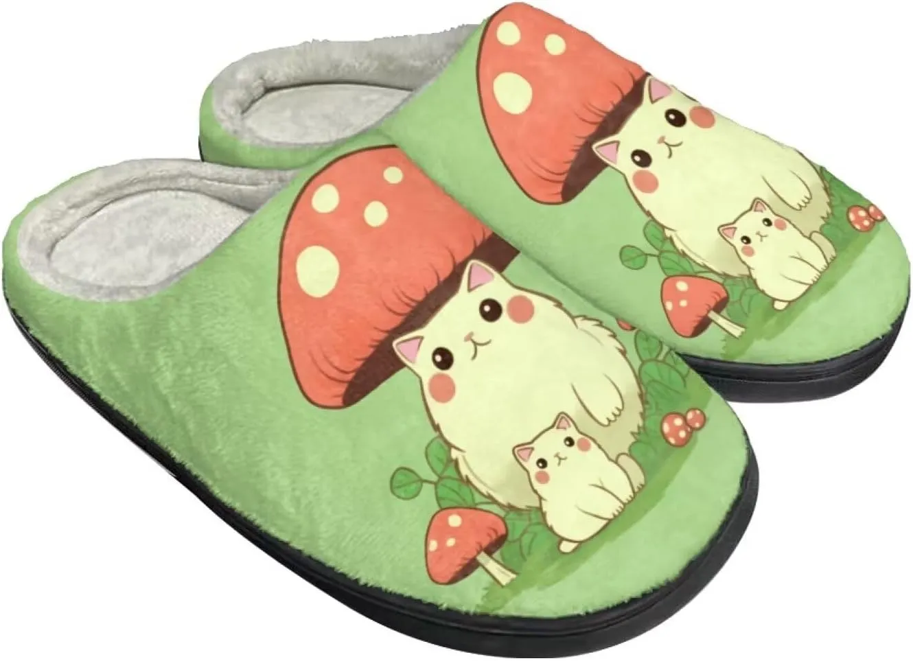 Flashideas Slippers for Women Men Soft Fluffy Warm Home Non-Slip Couple Style Casual Slippers