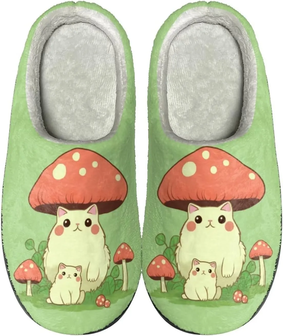 Flashideas Slippers for Women Men Soft Fluffy Warm Home Non-Slip Couple Style Casual Slippers