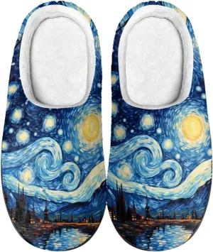 Flashideas Slippers for Women Men Soft Fluffy Warm Home Non-Slip Couple Style Casual Slippers