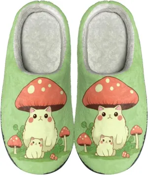 Flashideas Slippers for Women Men Soft Fluffy Warm Home Non-Slip Couple Style Casual Slippers