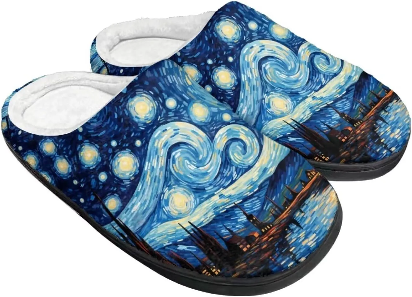 Flashideas Slippers for Women Men Soft Fluffy Warm Home Non-Slip Couple Style Casual Slippers