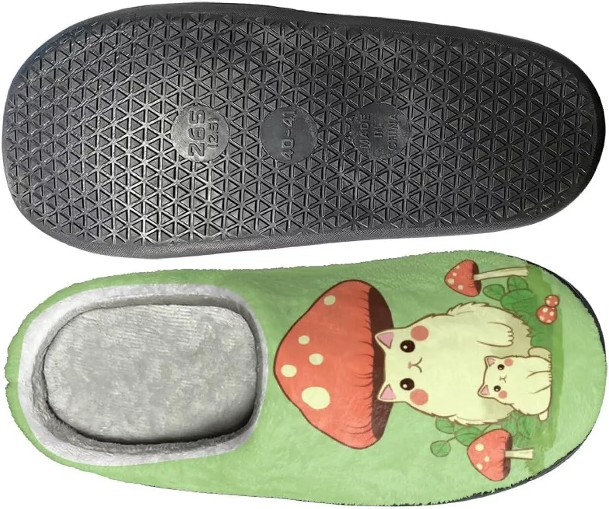 Flashideas Slippers for Women Men Soft Fluffy Warm Home Non-Slip Couple Style Casual Slippers