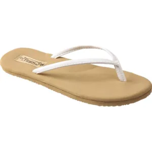 Flojos Flip Flat Sandals Thong Flops On Slide Slip White/Tan Fiesta New-year sale Fraud-proof