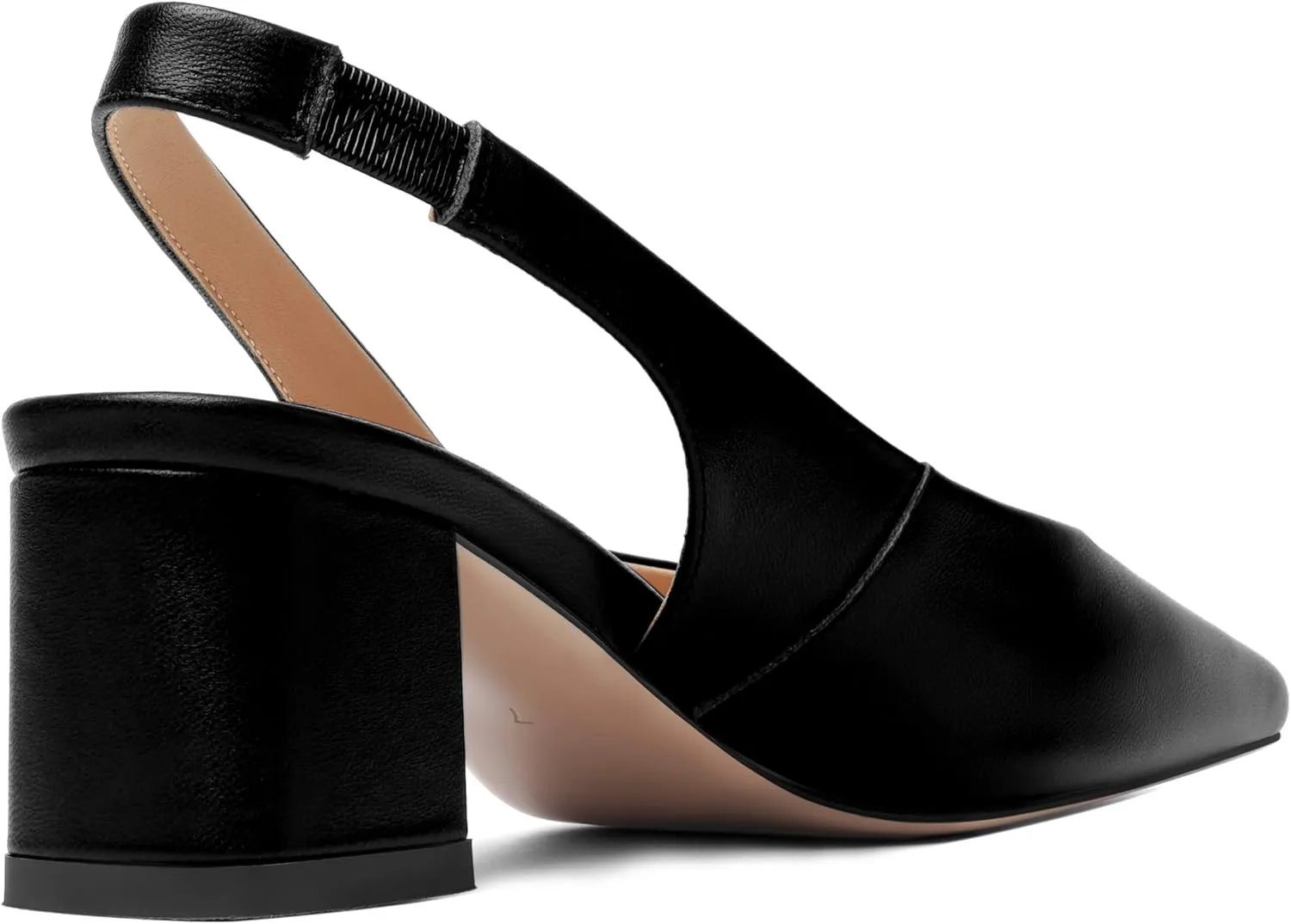 FOGEENA Womens Matte Square Toe Sexy Bridal Slip On Solid Chunky Leather Low Heel Pumps Shoes 2 Inch