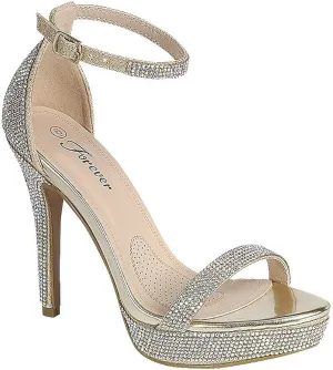 Forever Amber 03 Womens Open Toe Chunky Heel Sandals