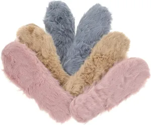 FRCOLOR 3Pairs Warm Shoe Pads Thicken Plush Insoles for Winter Fashionable Simulation Wool Inserts Random Color for Sports and Everyday Footwear