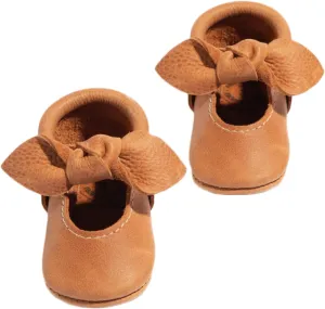 Freshly Picked Soft Sole Knotted Bow Moccasins Zion Size 1