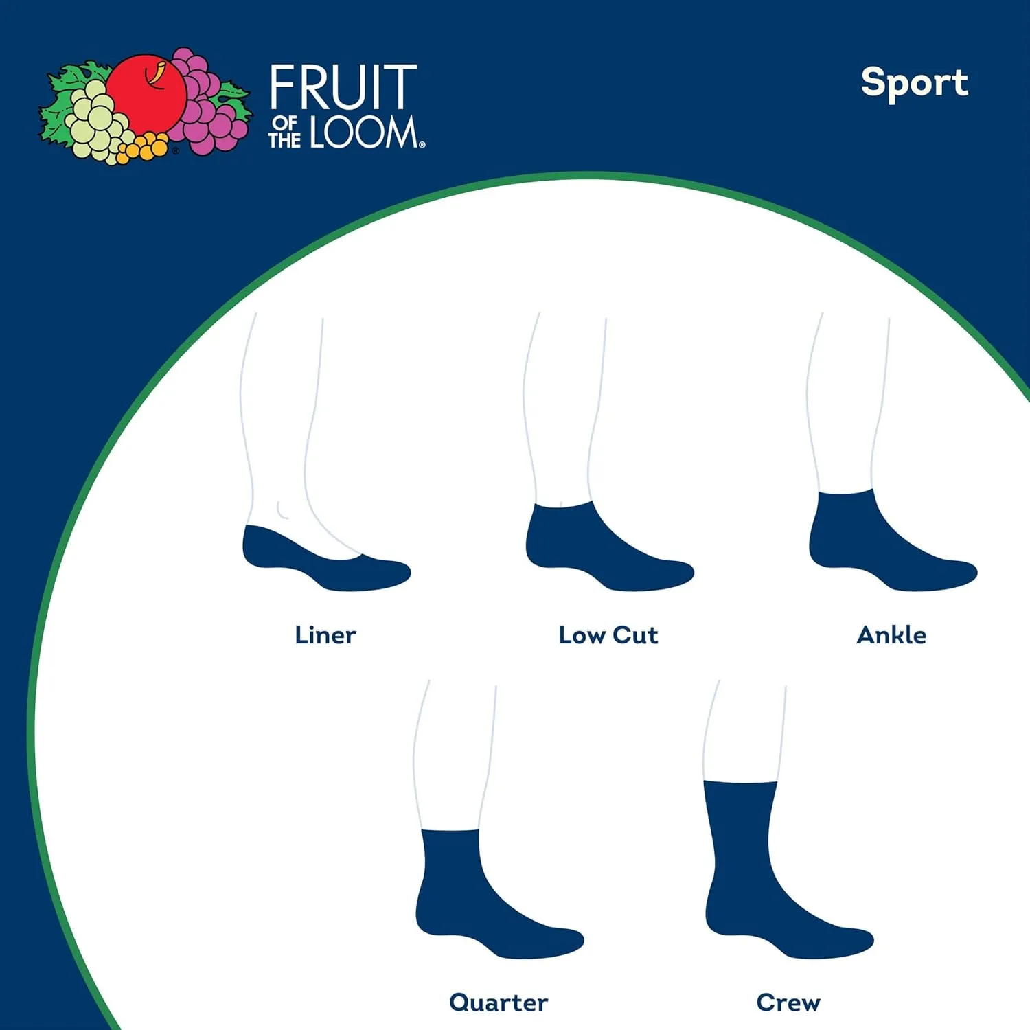 Fruit of the Loom Men's Everyday Lightweight Comfortable Sport Socks