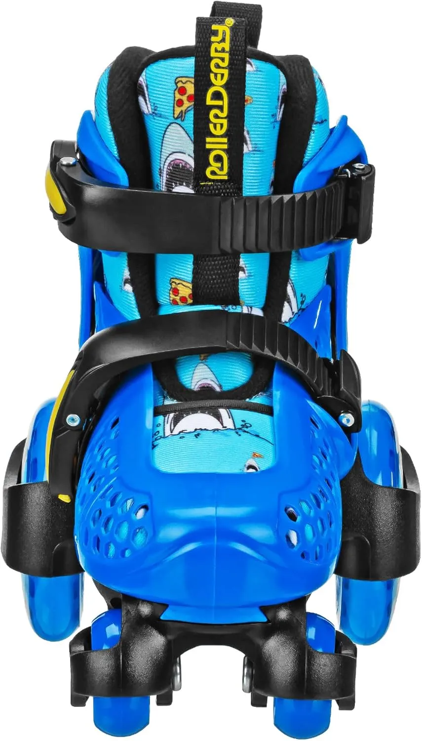 Fun Roll Beginner Roller Skates by Roller Derby, Adjustable Sizing, Skates for Kids, Toddlers, Boys, Girls