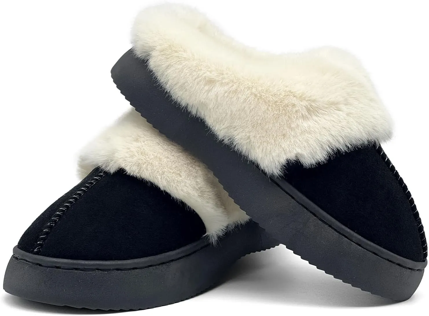 Fuzzy House Slippers for Kids Girls boys Soft Plush Platform House Shoes Memory Foam Warmth Slip-on Slippers Indoor Outdoor Big Kid