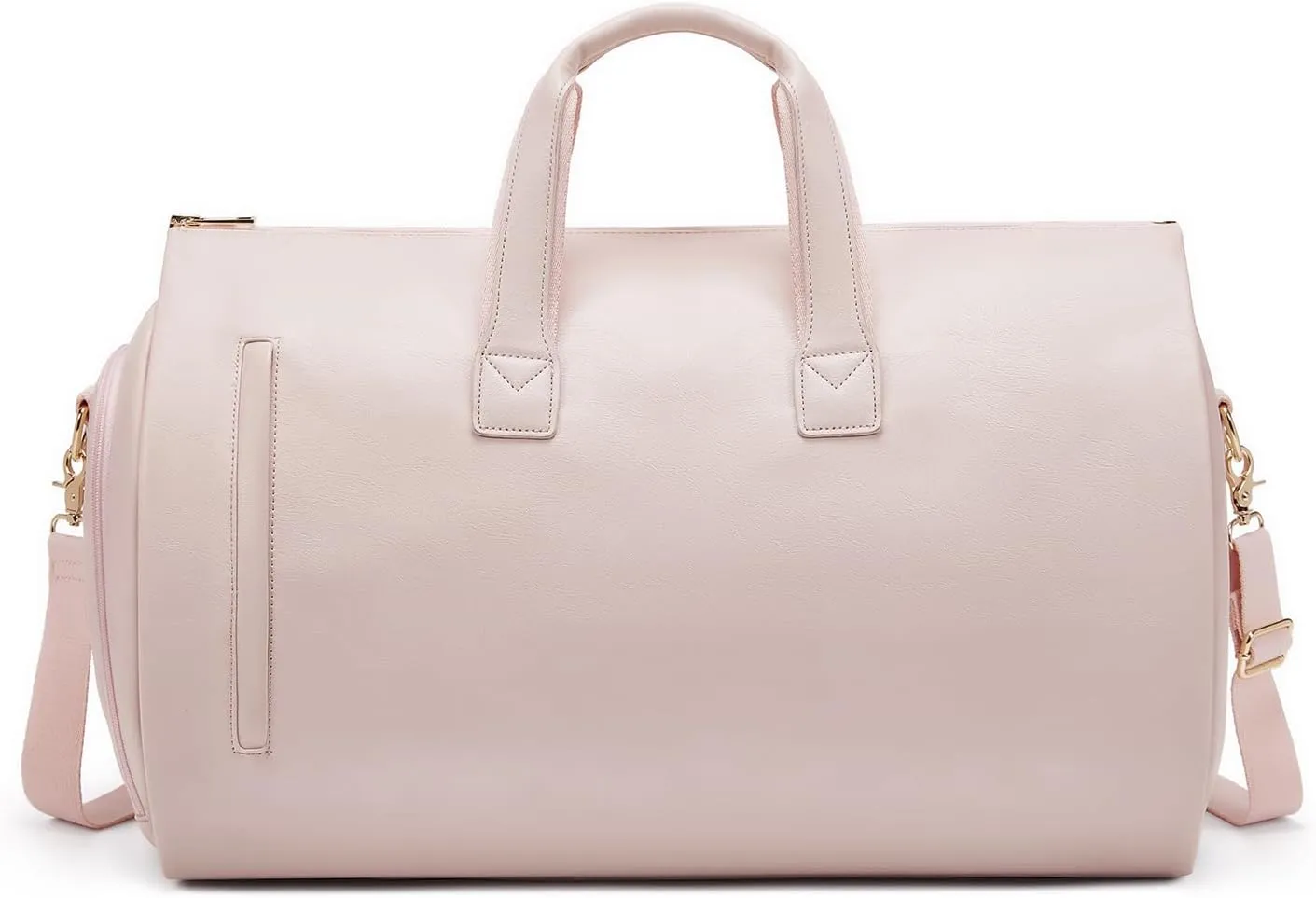 Garment Duffle Bags for Travel,Convertible Carry on Garment Bag with Shoe Compartment,2 in 1 Faux Leather Waterproof Travel Suit Bag with Shoulder Strap for Men Women