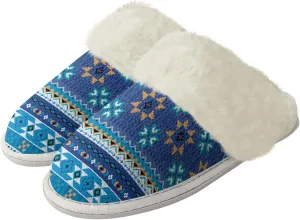 Geometic Aztec Print Comfy Slippers for Women Indoor and Outdoor,Slip on House Slippers,Warm and Cozy