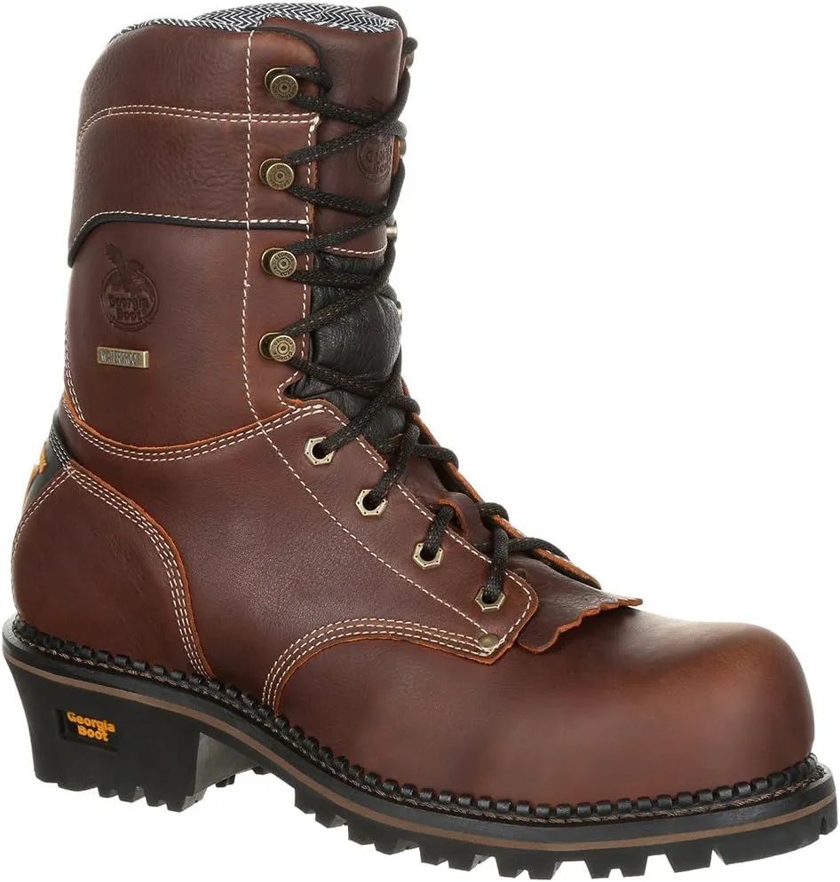 Georgia Boot Men's Amp Lt Composite Toe Logger Industrial Boot