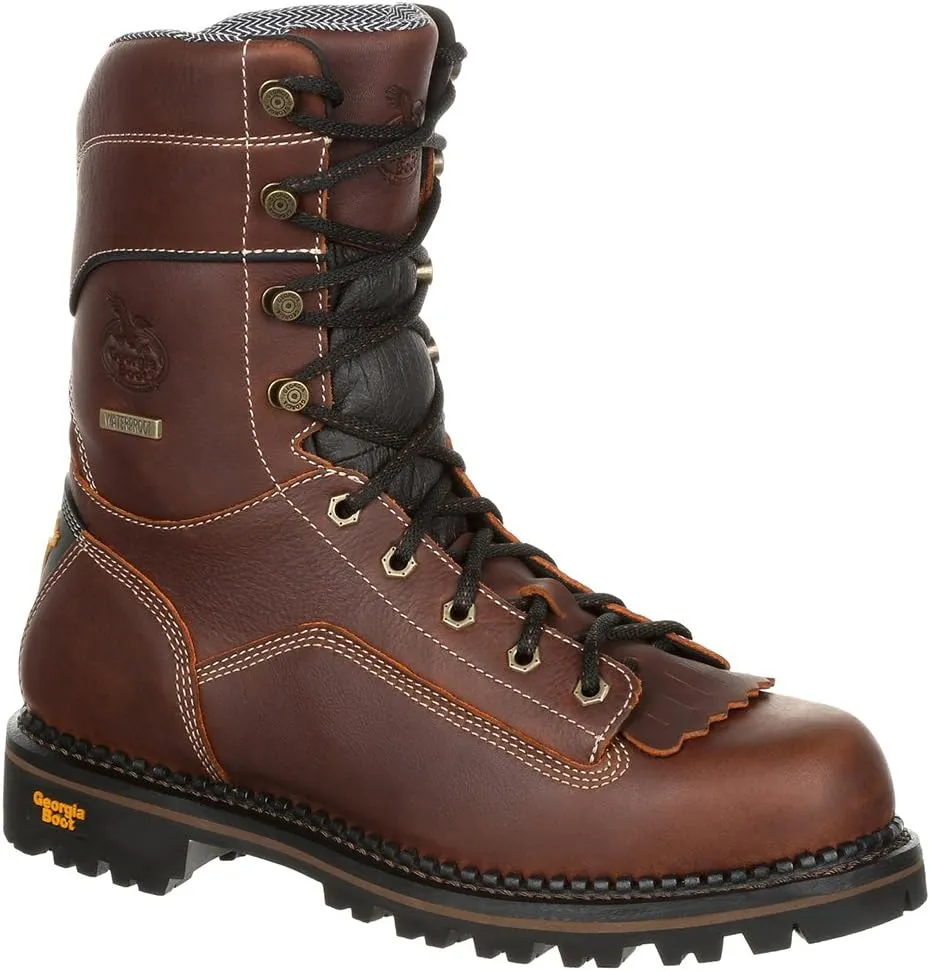 Georgia Boot Men's Amp Lt Low Heel Composite Toe Logger Industrial Boot