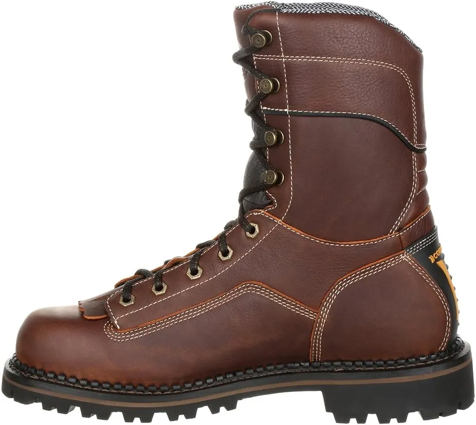 Georgia Boot Men's Amp Lt Low Heel Composite Toe Logger Industrial Boot