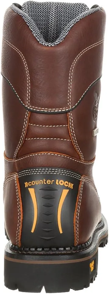 Georgia Boot Men's Amp Lt Low Heel Composite Toe Logger Industrial Boot