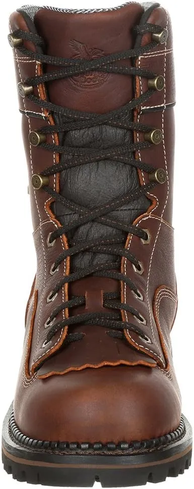 Georgia Boot Men's Amp Lt Low Heel Composite Toe Logger Industrial Boot