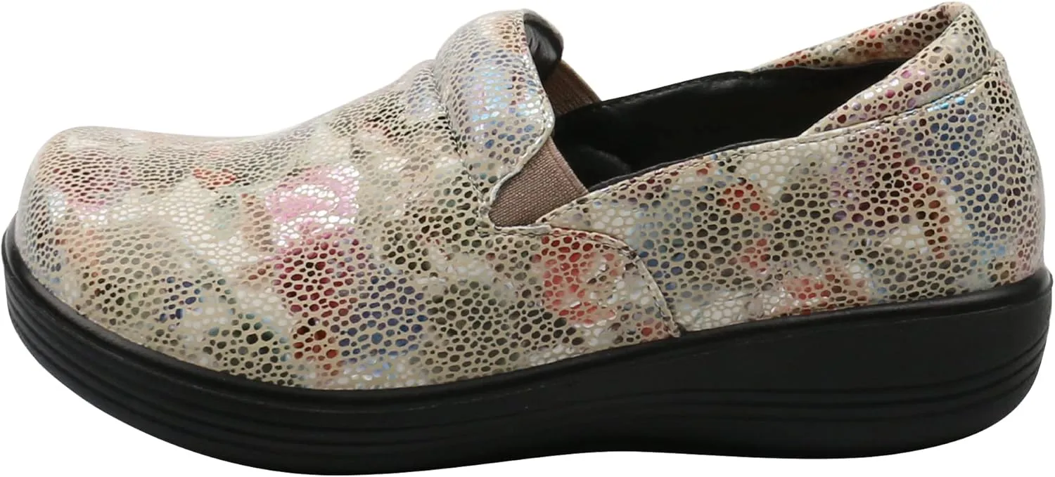 Glolily Kate Women's Slip-On Shoe - Professional Lightweight Extra Cushion, Slip-Resistant Work Shoe with Removeable Supportive Orthothic Arch Support Footbed