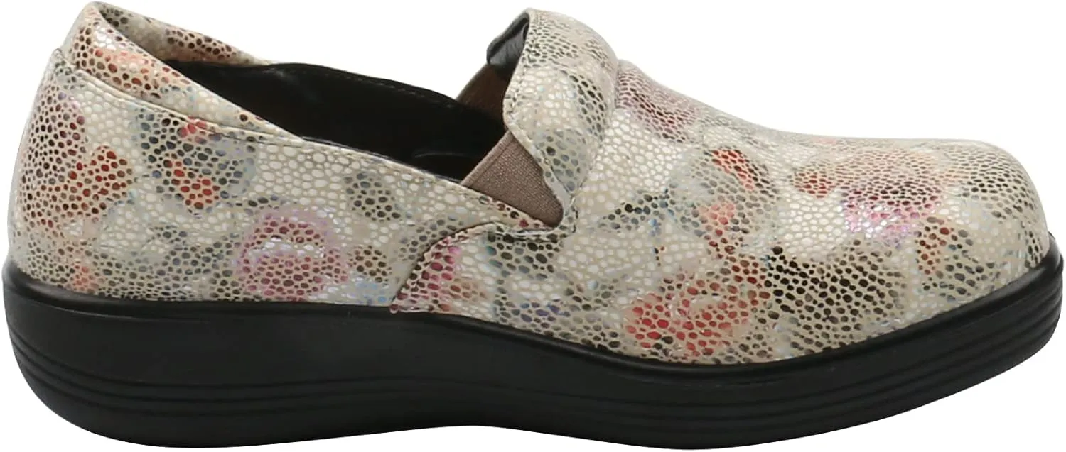 Glolily Kate Women's Slip-On Shoe - Professional Lightweight Extra Cushion, Slip-Resistant Work Shoe with Removeable Supportive Orthothic Arch Support Footbed