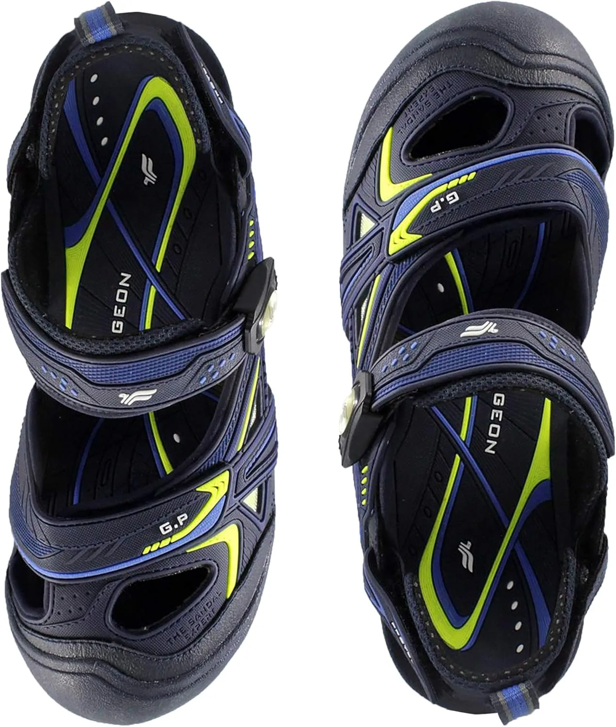 Gold Pigeon Shoes Toe Guard Unisex Outdoor Sandals, Easy Snap Lock Closure