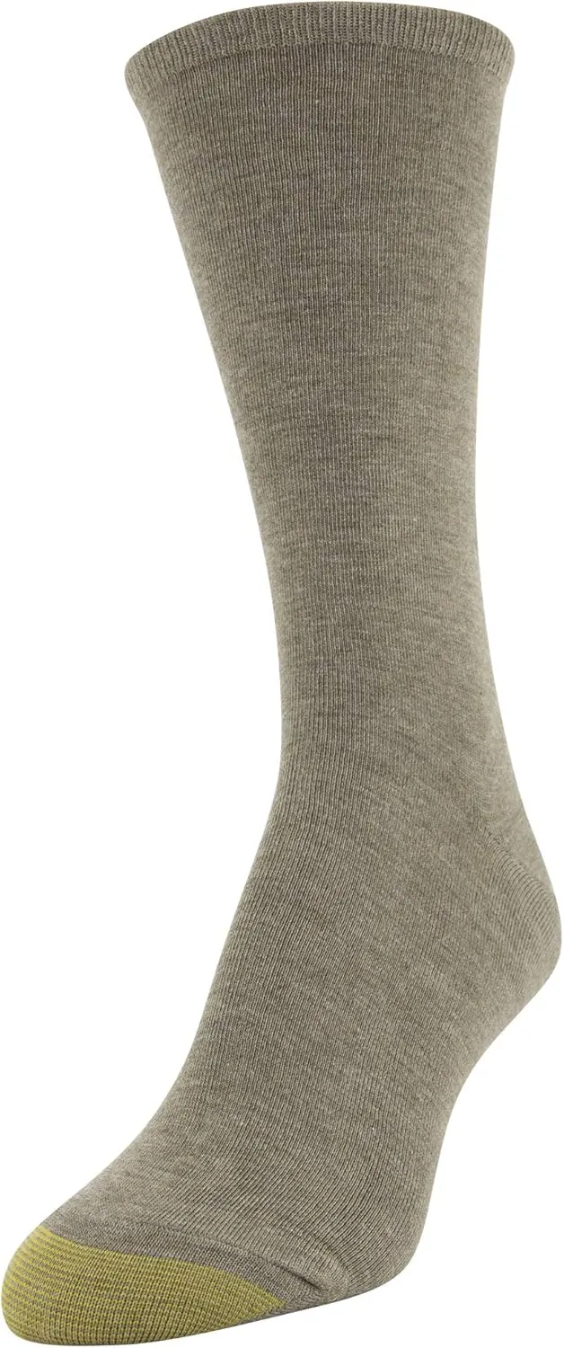 GOLDTOE Women's Floral Dress Crew Socks, 3 Pairs