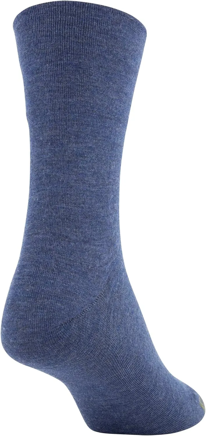 GOLDTOE Women's Ultra Soft Mid Crew Socks, 6-Pairs