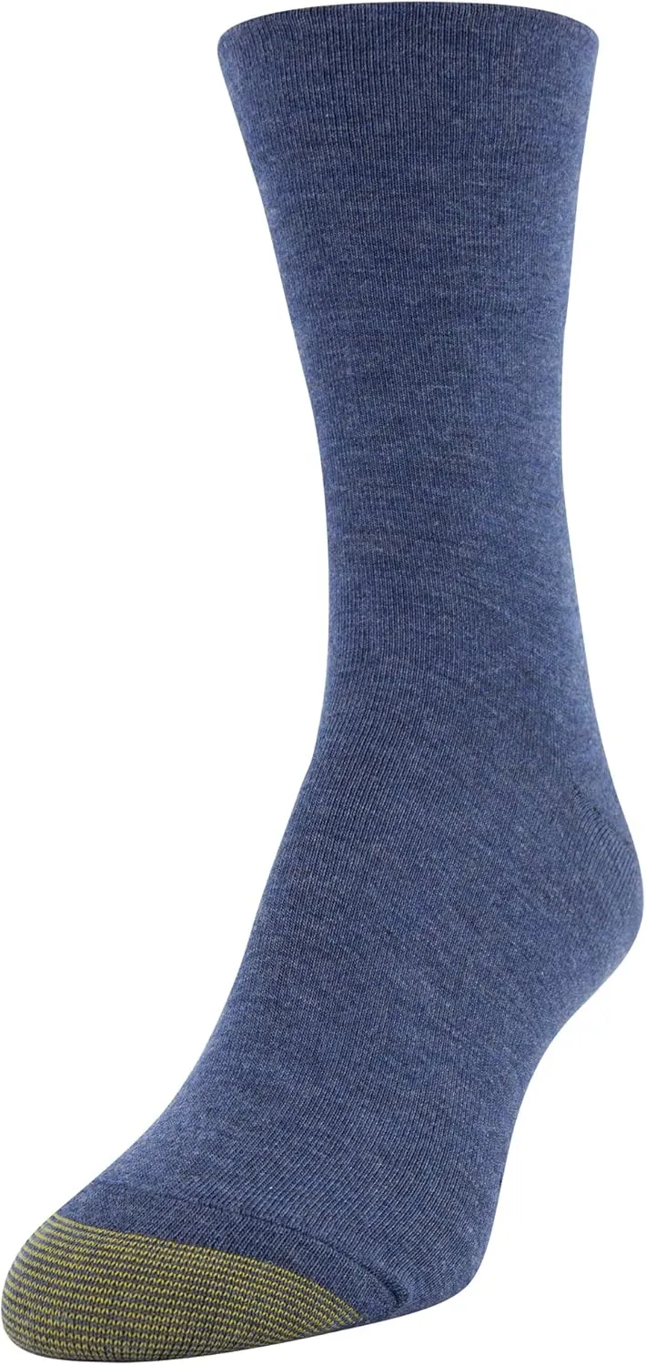 GOLDTOE Women's Ultra Soft Mid Crew Socks, 6-Pairs