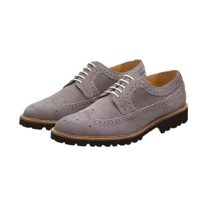 Grey Suede Lightweight Casual Derby
