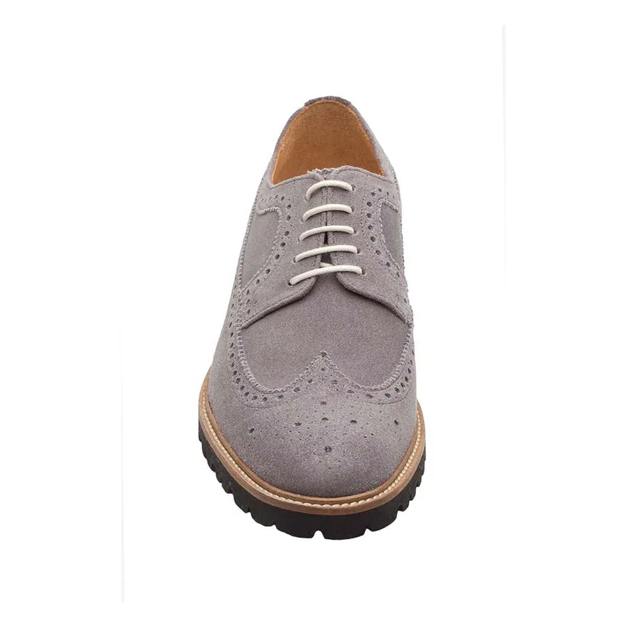 Grey Suede Lightweight Casual Derby