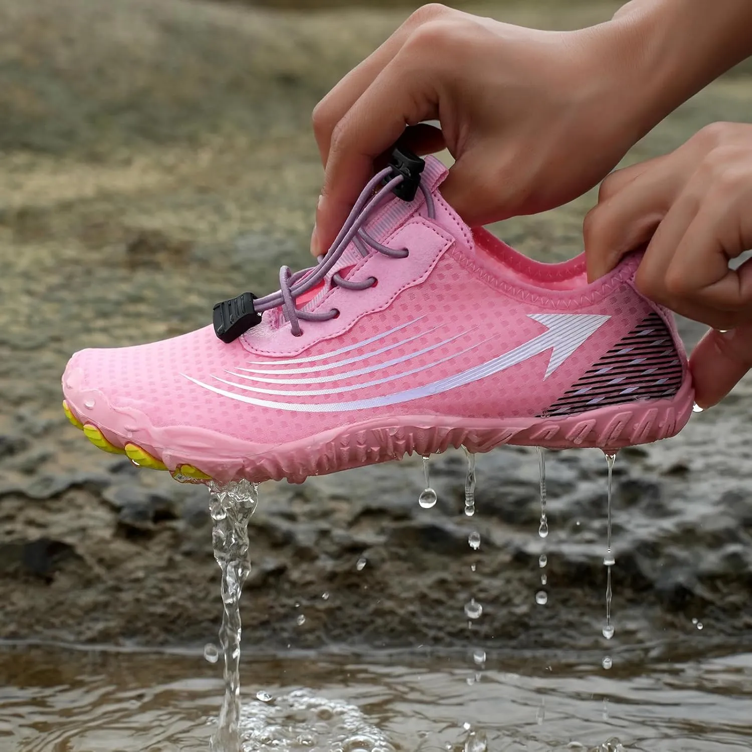 Grounded Barefoot Footwear for Women Men Hiking Athletic Barefoot Shoes Beach Surf Water Shoes with Non-Slip Sole