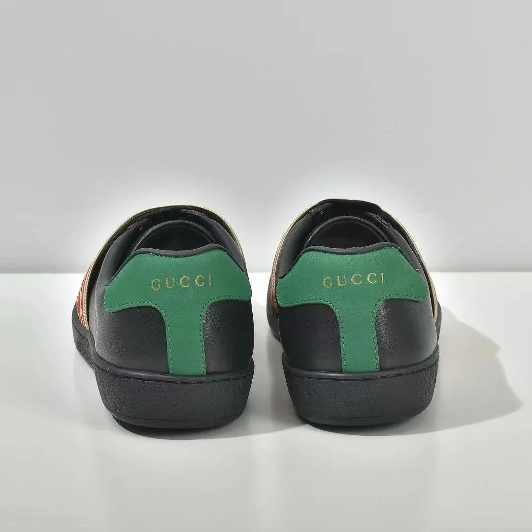 GUCCI ||  Ace Elastic Web Interlocking GG Black Sneaker