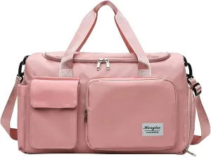 Gym Bag with Shoes Compartment,28L Travel Duffel Bags for Women,Weekender Bag for Yoga Workout Travel Sports