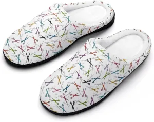Halloween Checkered Clog Slippers For Womens Ladies Non-Slip Home Slippers Cotton Slipper Slip-On Shoes Indoor Outdoor