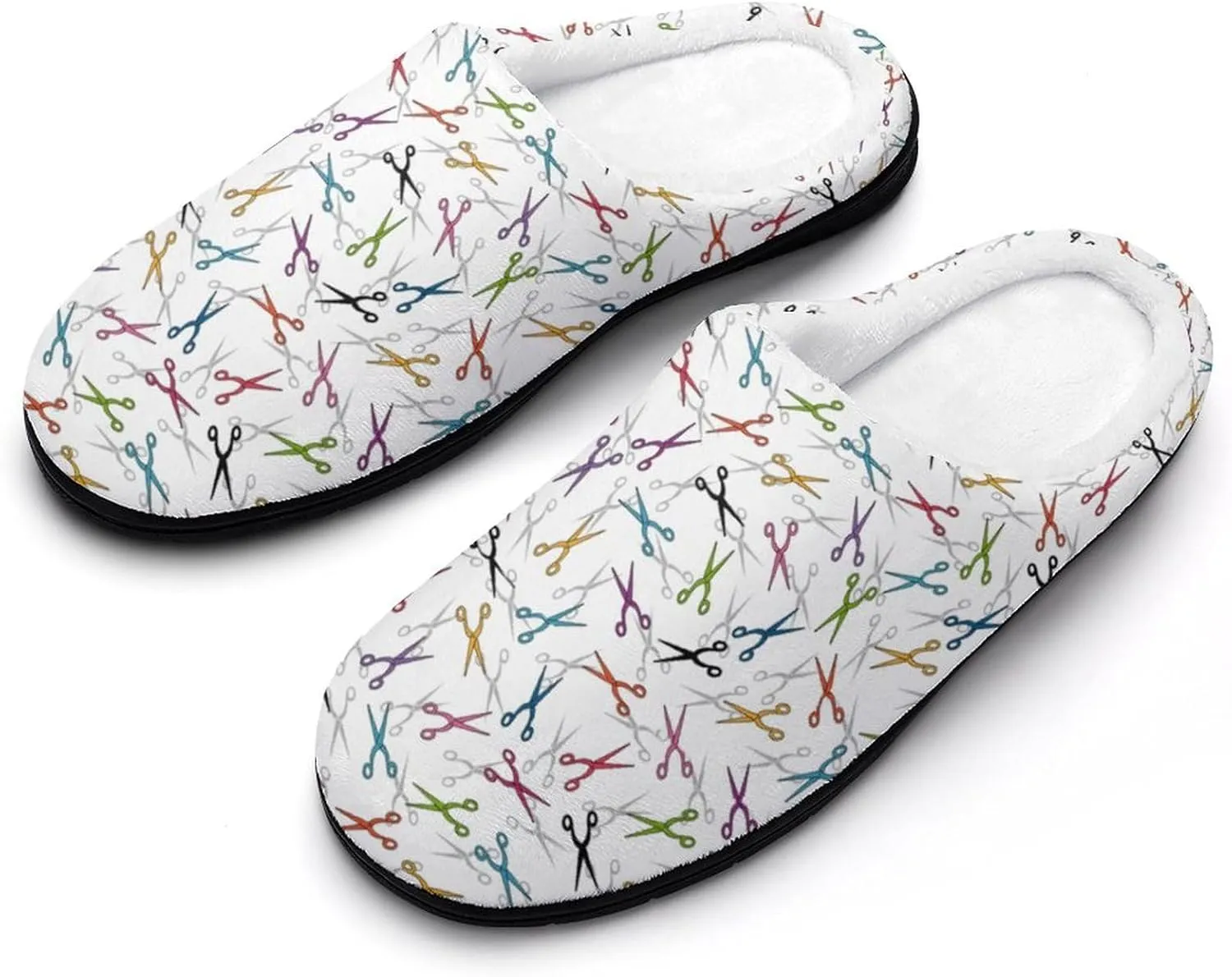 Halloween Checkered Clog Slippers For Womens Ladies Non-Slip Home Slippers Cotton Slipper Slip-On Shoes Indoor Outdoor