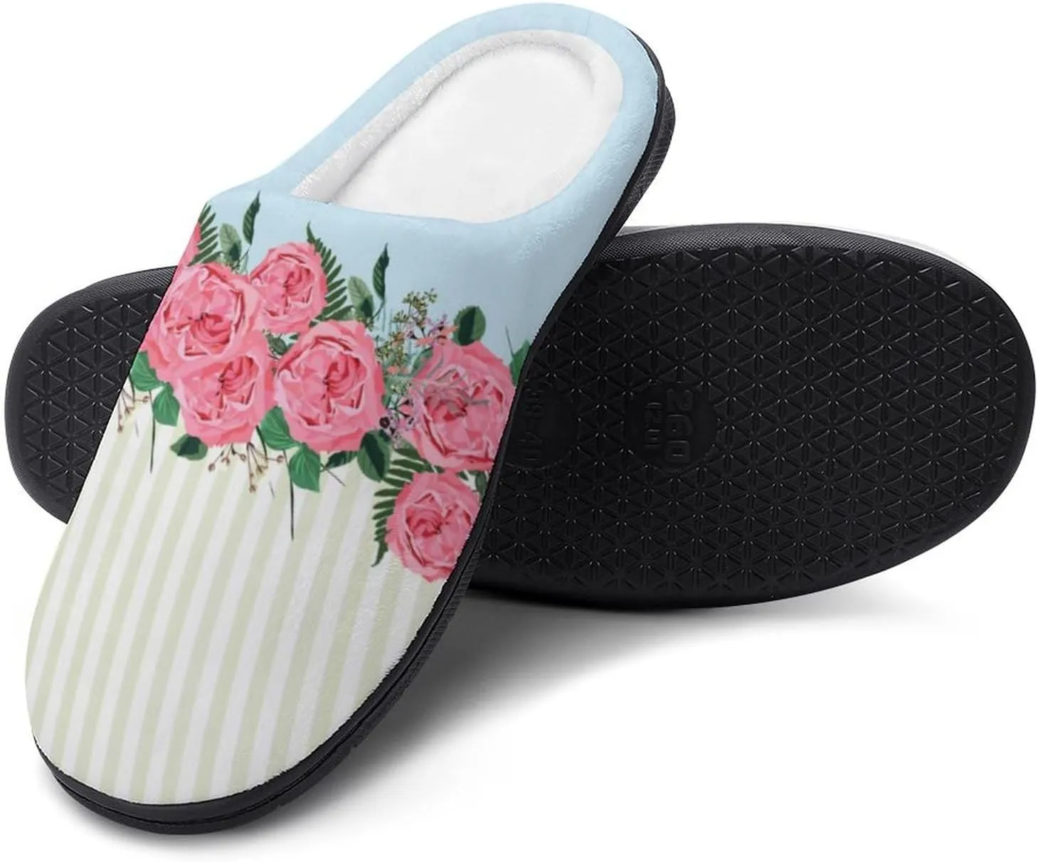 Halloween House Slippers For Woman Mens Memory Foam Bedroom Slippers Indoor Outdoor Slip-On Shoes Soft Fall Slippers