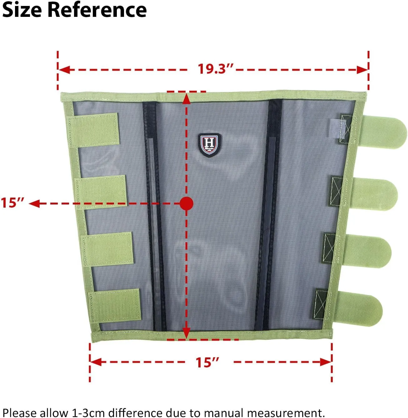 Harrison Howard Loose-Fitting Horse Fly Leggings Breathable, Tear-Resistant Fine Mesh Leg Guards Stay-on Comfortable Fly Boots (Set of 4)