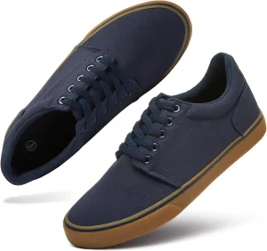 hash bubbie Mens Canvas Shoes Classic Men's Canvas Sneakers Low Top Tennis Shoes Lace up Comfortable Skate Casual Shoes
