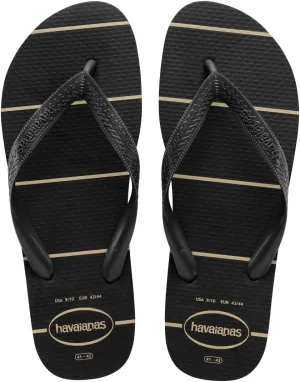 havaianas Men's Top Sandal Color Essential Black Flip-Flop