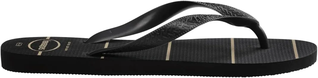 havaianas Men's Top Sandal Color Essential Black Flip-Flop