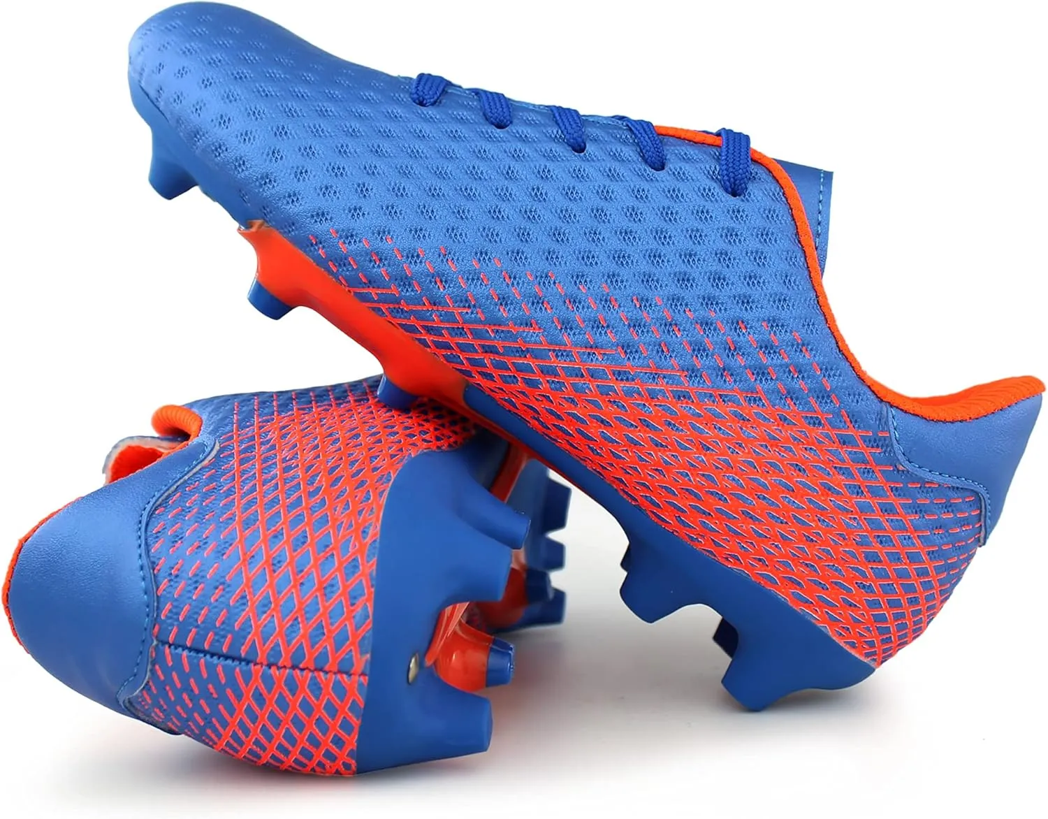 Hawkwell Kids Athletic Firm Ground Outdoor Comfortable Soccer Cleats Shoes(Toddler/Little Kid/Big Kid)