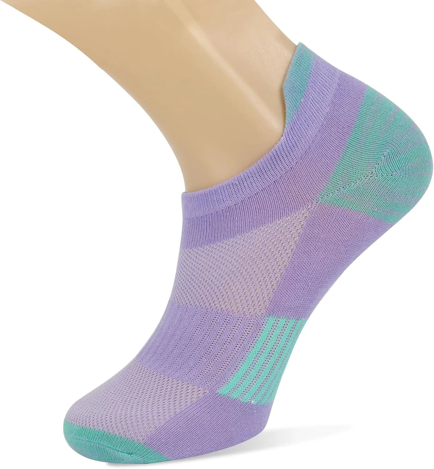 Henwarry Women's 10 Pairs Athletic Running Low Cut Socks Thin Cotton Soft Ankle Tab Socks