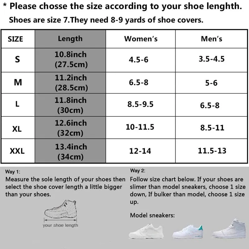High-Top Waterproof Rain Boot Shoe Cover with Reflector - Slip-Resistant and Foldable