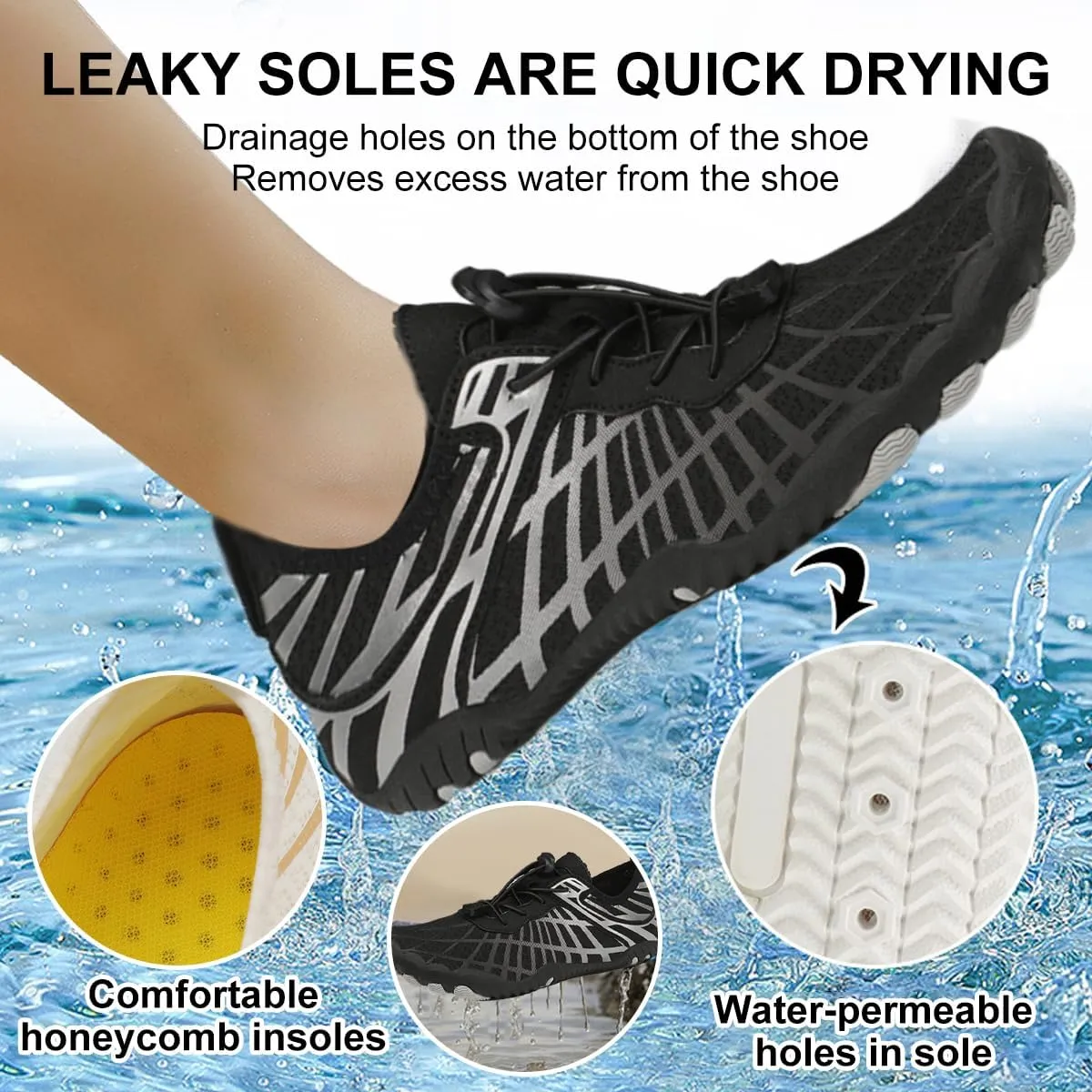 Hiking Footwear Barefoot Shoes Womens,Pro-Healthy&Non-Slip Water Shoe for Women Men, Wide Toe Running Shoes Boots Sneakers Unisex